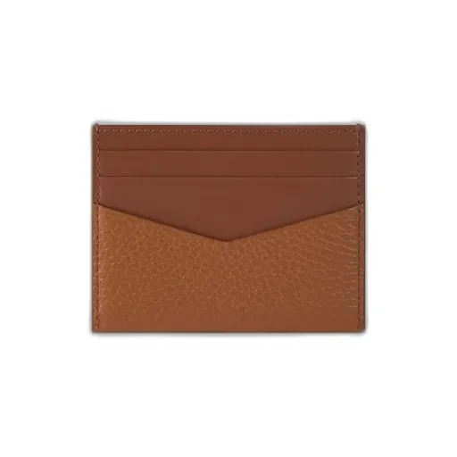 Card Holder In Grained Leather