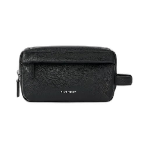 U Backpack Toilet Pouch In Grained Leather