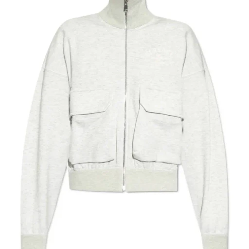 Versace Long-Sleeved Zip-Up Sweatshirt