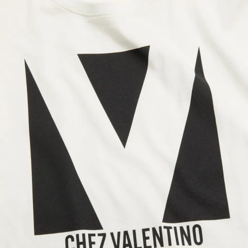 Valentino Chez Valentino-Printed Crewneck T-Shirt