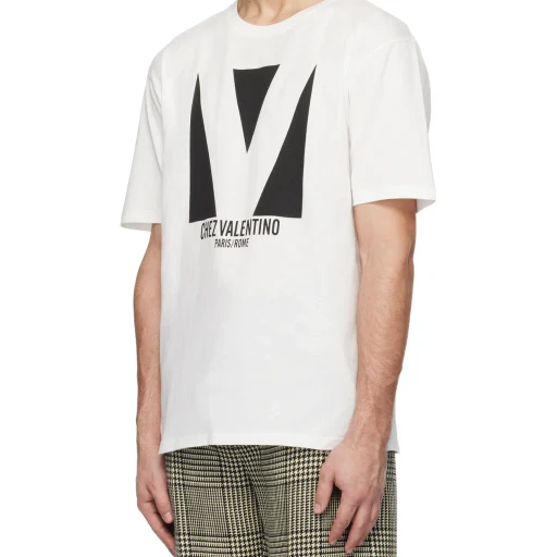 Valentino Chez Valentino-Printed Crewneck T-Shirt