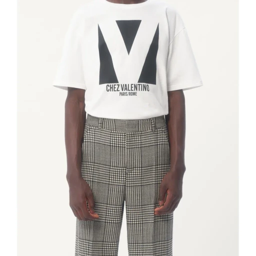 Valentino Chez Valentino-Printed Crewneck T-Shirt