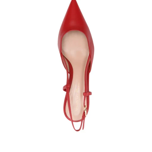 Gianvito Rossi Ascent Pointed-Toe Slingback Pumps