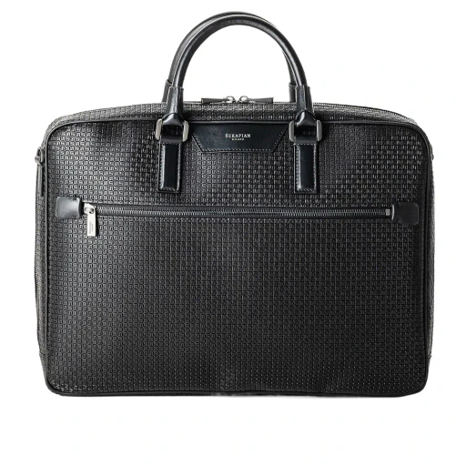 Serapian Zip-Up Slim Briefcase