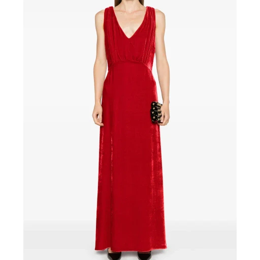 V-Neck Sleeveless Dress
