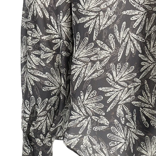 Brunello Cucinelli Abstract Printed Curved Hem Shirt