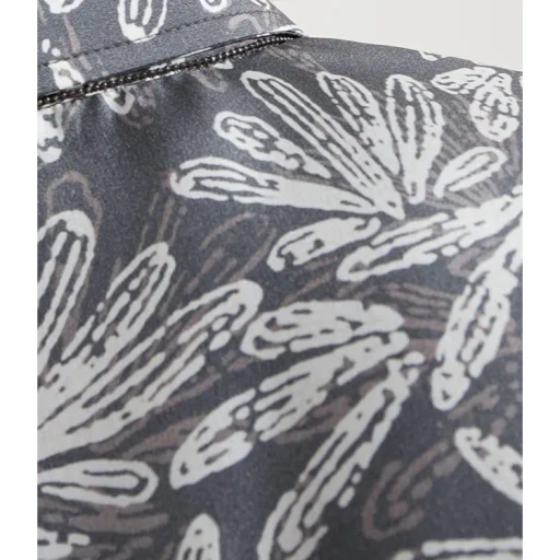 Brunello Cucinelli Abstract Printed Curved Hem Shirt