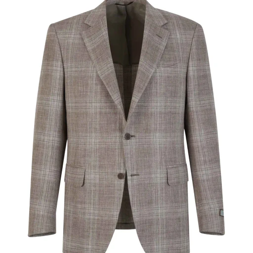 Canali Checked Pattern Blazer
