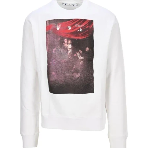 Arrows-Motif Printed Sweatshirt