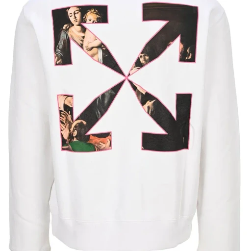 Arrows-Motif Printed Sweatshirt