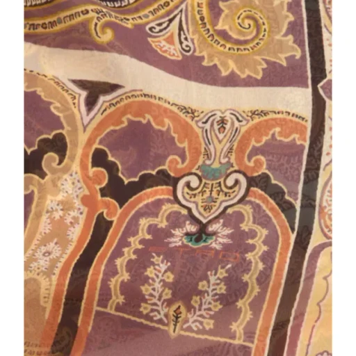Etro Placed Printed Satin Scarf