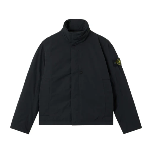 Stone Island Logo Patch High Neck Jacket