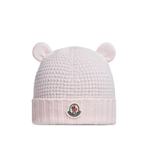 Moncler Enfant Logo Patch Beanie