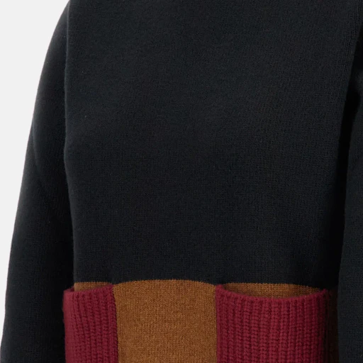 Turtleneck Pocket Knitted Top