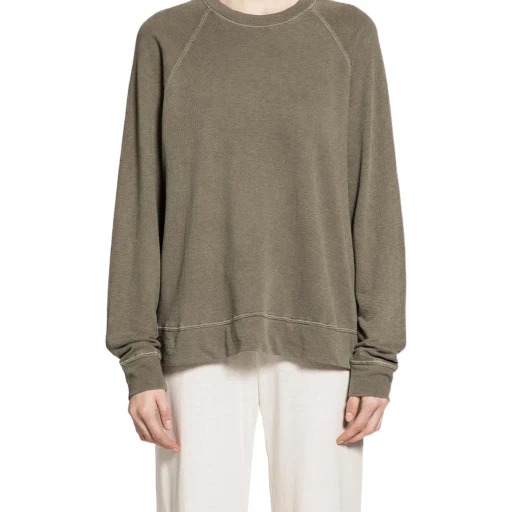 Round Neck Long-Sleeved Sweatshirt