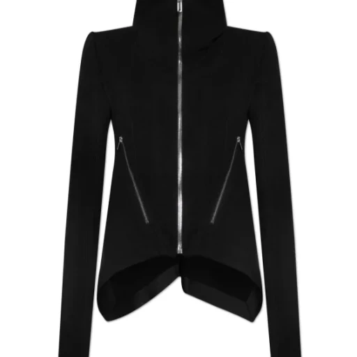 High-Neck Zip-Front Jacket