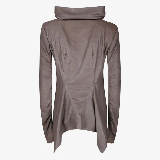Rick Owens Naska Turtleneck Zipped Biker Jacket