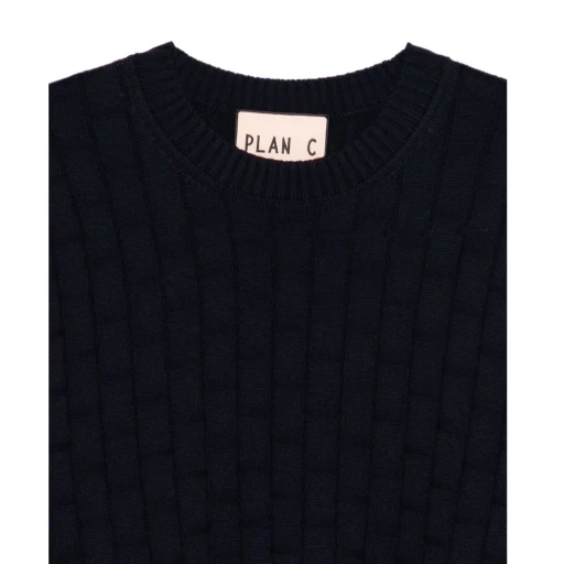 Plan C Ribbed Pullover Knitwear