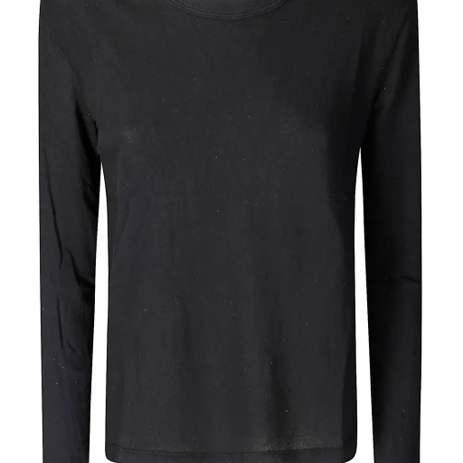 James Perse Crepe Jersey Oversized Long Sleeve Crew T-Shirt
