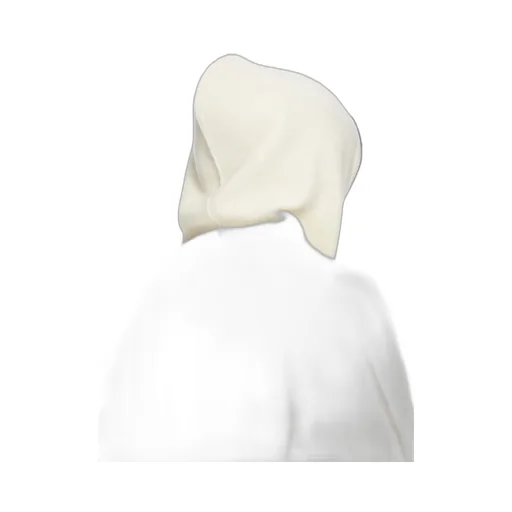 Rick Owens Concordians Runway Gimp Hoodie In Milk Alpaca Knit