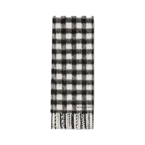 Checked Scarf In Alpaca Wool