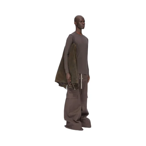 Rick Owens Concordians Runway Brad Jkt In Indigo Suede