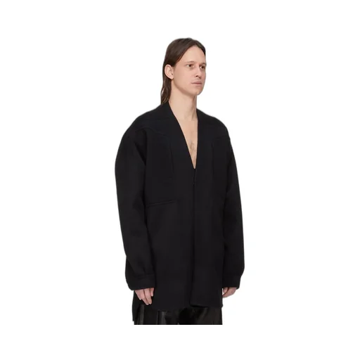 Rick Owens Concordians Runway Concordians Shirt In Black Vicuna