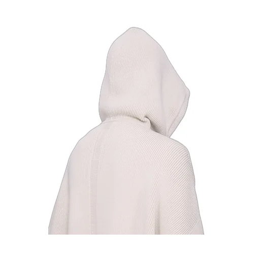 Rick Owens Concordians Runway Hun Hoodie In Natural Wool