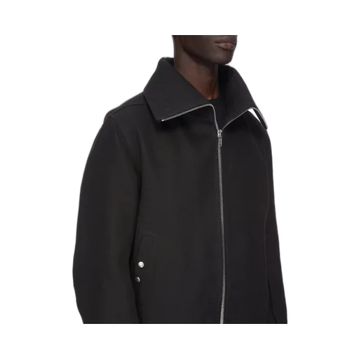 Rick Owens Concordians Runway Blixa Dracucollar In Black Linen Wool