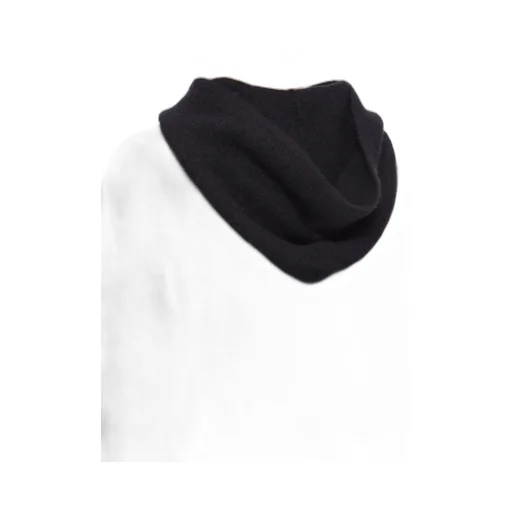 Rick Owens Concordians Runway Hun Hoodie In Black Alpaca Knit