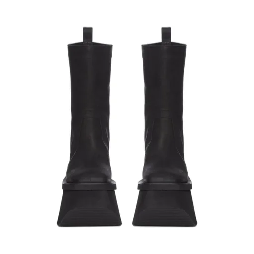 Rick Owens Concordians Runway Factory Boots In Black Nubuck