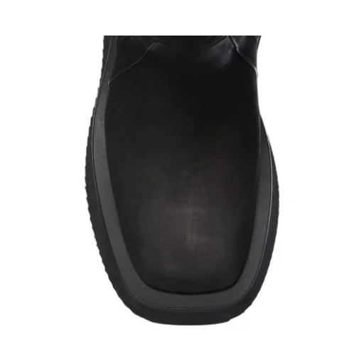 Rick Owens Concordians Runway Factory Boots In Black Nubuck