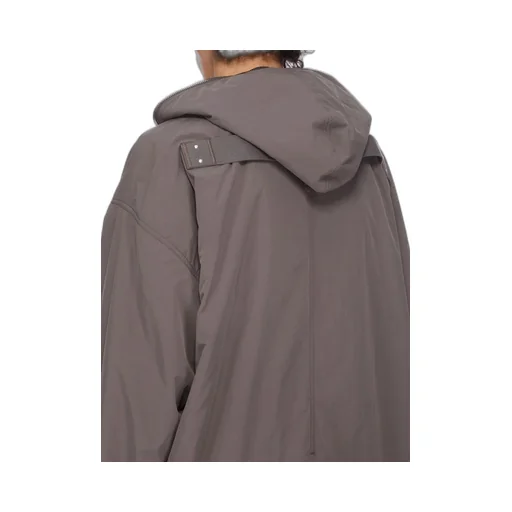 Rick Owens Concordians Runway Gimp Mac Big Shoulders In Darkdust Matte Nylon