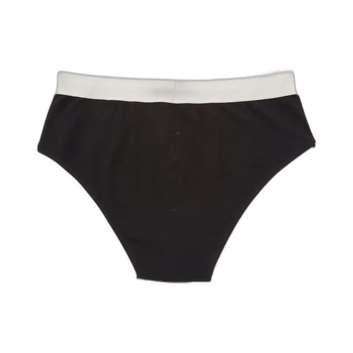 Rick Owens Temple Penta Brief In Black/Pearl Cotton Stretch Rib Jersey