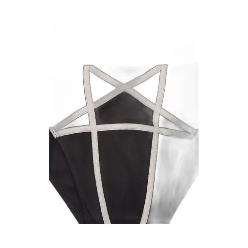 Rick Owens Temple Penta Brief In Black/Pearl Cotton Stretch Rib Jersey