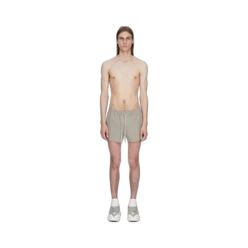 Rick Owens Temple Boxer Swimmer In Taupe Swim Jersey
