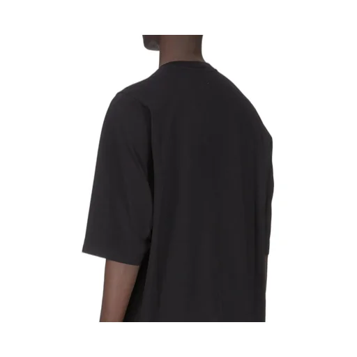 Rick Owens Temple Jumbo Ss T In Black Classic Cotton Jersey