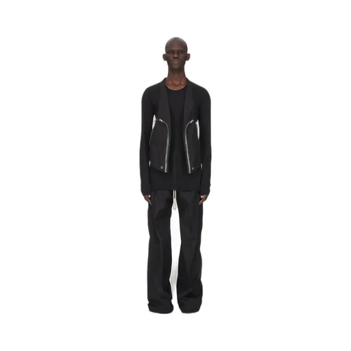 Rick Owens Temple Basic Ls T In Black Unstable Cotton