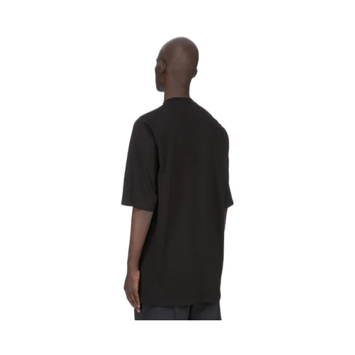 Rick Owens Temple Jumbo Ss T In Black Heavy Jersey