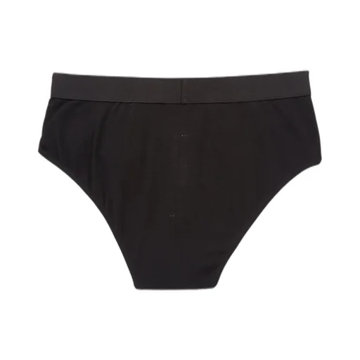 Rick Owens Temple Penta Brief In Black/Pearl Cotton Stretch Rib Jersey