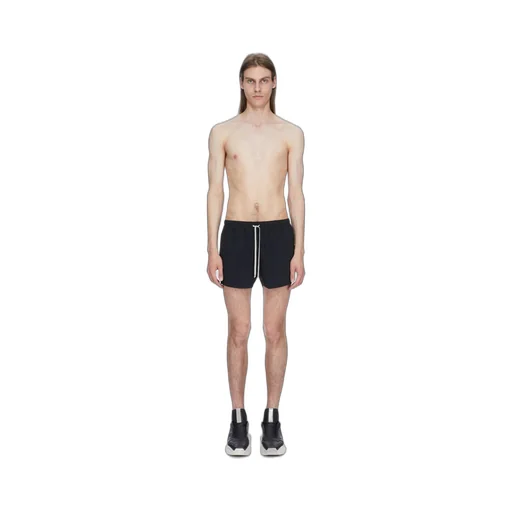 Rick Owens Temple Boxer Swimmer In Black Swim Jersey