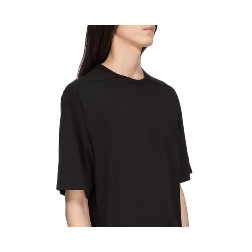Rick Owens Temple Brad T In Black Classic Cotton Jersey