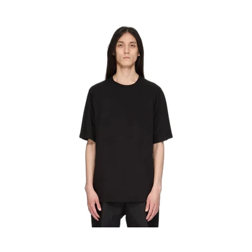 Rick Owens Temple Brad T In Black Classic Cotton Jersey