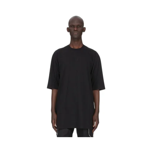 Rick Owens Temple Jumbo Ss T In Black Classic Cotton Jersey
