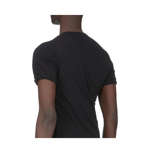 Rick Owens Temple Double Ss T In Black Unstable Cotton