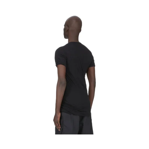 Rick Owens Temple Double Ss T In Black Unstable Cotton