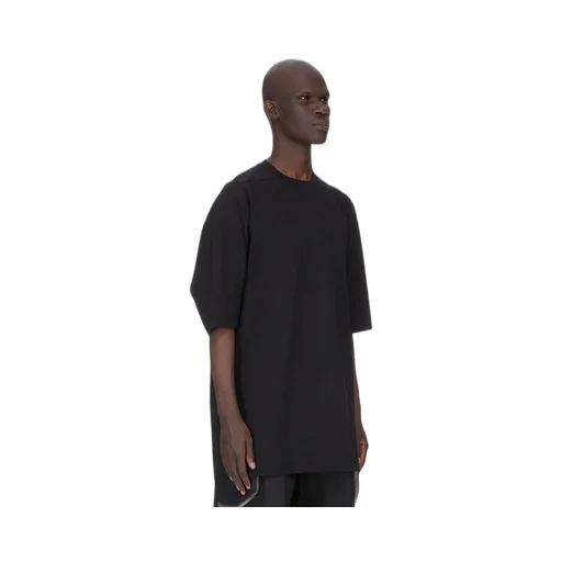 Rick Owens Temple Jumbo Ss T In Black Classic Cotton Jersey