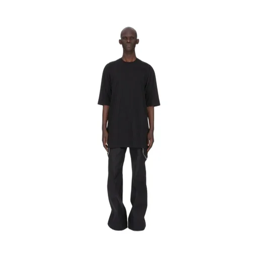 Rick Owens Temple Jumbo Ss T In Black Classic Cotton Jersey
