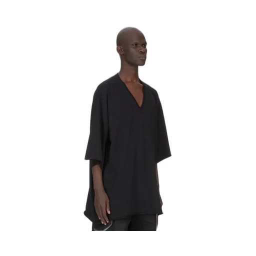 Rick Owens Temple V Tommy T In Black Classic Cotton Jersey