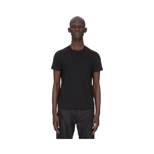 Rick Owens Temple Short Level T In Black Classic Cotton Jersey